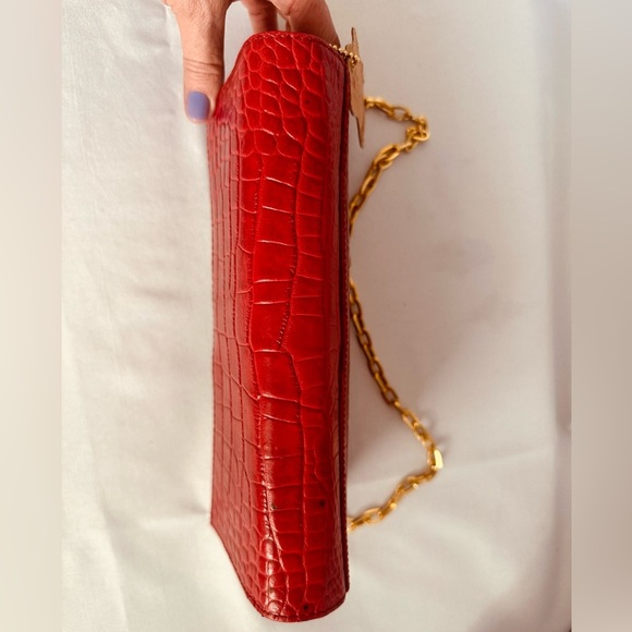 Red leather Giani Bernini clutch - Picture 5 of 12
